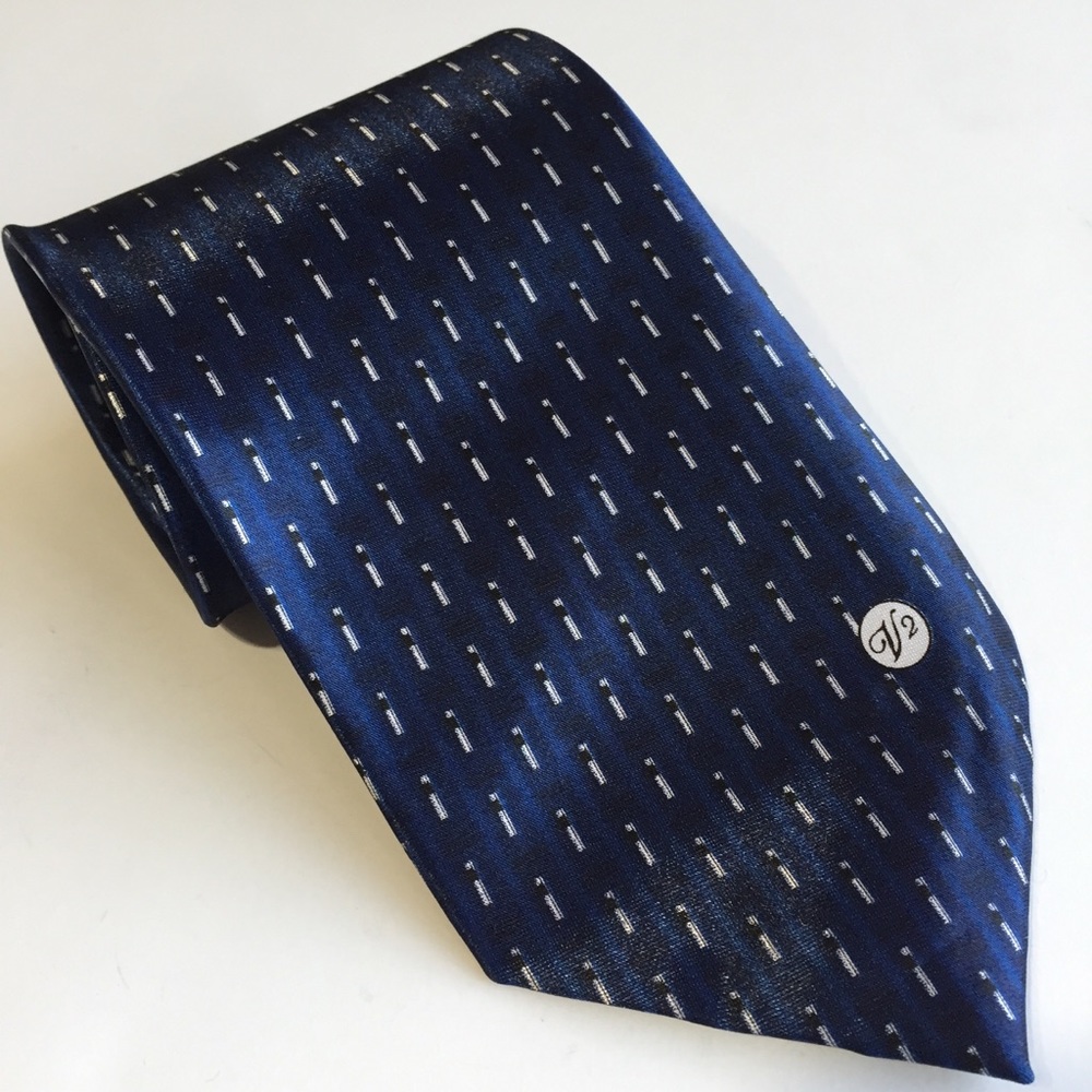 Versace Classic Blue Silk Tie